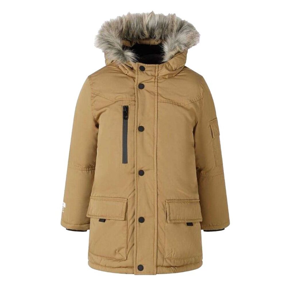 Minoti Childrens/Kids Faux Fur Parka / Camel